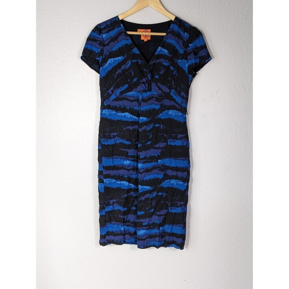Tory Burch Kaoy Landscape Silk Shift Dress‎ Size 6